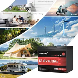 Акумулятор Dumfume LiFePO4 12V (12.8V/100Ah/1280Wh) (Dumfume-12,8V/100Ah-MINI) [164635] - мініатюра 7