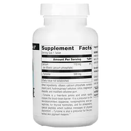 Тирозин Source Naturals L-Tyrosine 500 мг 100 таблеток - мініатюра 2