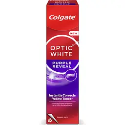 Зубна паста Colgate Optic White фіолетовий ефект відбілювання 75 мл - мініатюра 2