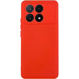 Чохол TPU GETMAN Liquid Silk Full Camera для Xiaomi Poco X6 Pro Червоний / Red