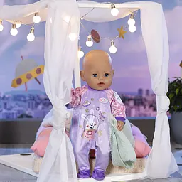 Одяг для ляльки Baby Born Святковий комбінезон лавандовий (831090-1) - мініатюра 3