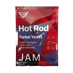 Спиртовые турбо дрожжи для фруктовых брагов Hot Rod Distiller Jam на 25 л 69 г (D0303)