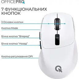 Мишка OfficePro (M398W) Wireless/Bluetooth White (M398W) - мініатюра 5