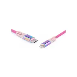 Дата кабель USB-C to Lightning 1.0m MFI Rainbow REAL-EL (EL123500054) - мініатюра 5