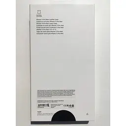 Оригінальний шкіряний чохол Apple Leather Case для iPhone 11 Pro Max (6.5") Black (MX0E2ZM/A) - мініатюра 2