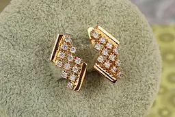 Сережки Xuping Jewelry Опади 1,8 см золотисті