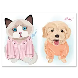 Дитяча книжка з наліпками студія краси "Dogs and cats" Апельсин РМ-76-03 - мініатюра 3