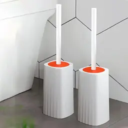 Туалетний йоржик Toilet brush з вигнутою щіткою для важкодоступних місць · Щітка чистяча для унітазу - мініатюра 3