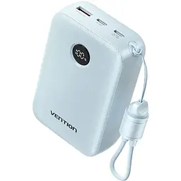 УМБ Vention 20000mAh 22,5W PD, QC, USB-A, 2x USB-C In/Out Blue (FKBL0-C)
