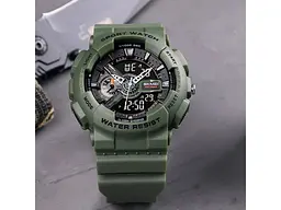 Чоловічий наручний годинник 1688AG Army Green. Skmei acs0030626 - мініатюра 3