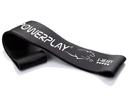 Резинка для фітнесу (стрічка-еспандер) PowerPlay 4113 Mini Power Band 1,2 мм Чорна (опір 15-20 кг) (PP_4113_Black)