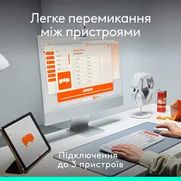 Комплект клавіатура та миша Logitech POP Icon Combo Bluetooth UA Rose [920-013142] [121100] - мініатюра 12