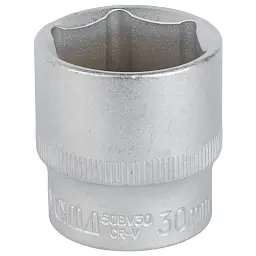Торцева головка Sigma шестигранна коротка 1/2" 30мм CrV mid (6071301)