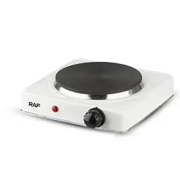 Електроплита настільна RAF R.8010A 1 конфорка дискова 1000W White (3_02420)