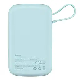 Портативна батарея Baseus Qpow Pro Digital Display Fast Charge Power Bank 10000 mAh 22.5W PPQD020103 Blue - мініатюра 2