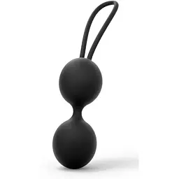 Вагінальні кульки Dorcel Dual Balls Black діаметр 3.6 см 55 г - мініатюра 3