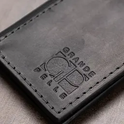 Шкіряний компактний картхолдер Grande Pelle 11397 чорний - мініатюра 9