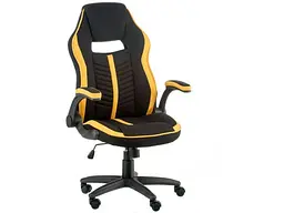 Комп'ютерне крісло для геймера Special4You Prime black/yellow (E5548) - мініатюра 3