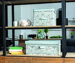 Короб для зберігання Handy Home Прованс, 30x40x25 см, оливковий (ESH27) - мініатюра 2