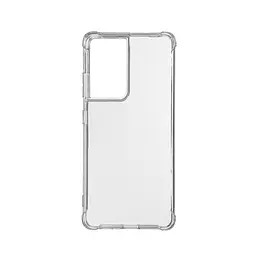 Прозрачный чехол для Samsung Galaxy S21 Ultra 5G (G998) с защитой камеры и усиленными бортами, тонкий, силиконовый, бесцветный, ударопрочный, противоударный бампер с закрытой камерой, ArmorStandart (ARM58185)