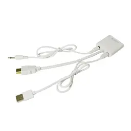 Перехідник HDMI M to VGA F (з кабелями аудіо і живлення від USB) ST-Lab (U-990 white) - мініатюра 5