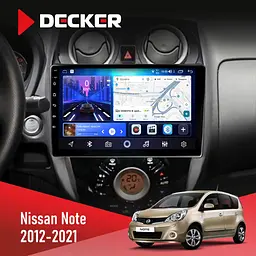 Штатна магнітола Nissan Note 2012-2021 Decker D10-006 4x64, 4G Decker (НФ-00009511)