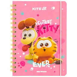 Щоденник на спіралі Kite Garfield тверда обкладинка (GF25-438)