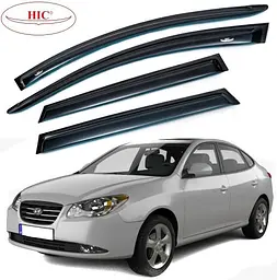 Дефлектори вікон вітровики HIC для Hyundai Elantra 2006-2011 Оригінал (HY19)