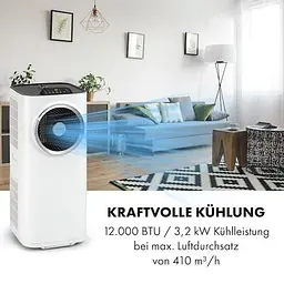 Кондиціонер мобільний Klarstein Kraftwerk Smart 12K (10034664) - мініатюра 3