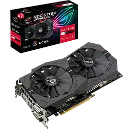 Відеокарта AMD Radeon RX 570 8GB Asus ROG Strix Gaming OC (ROG-STRIX-RX570-O8G-GAMING) Б/В