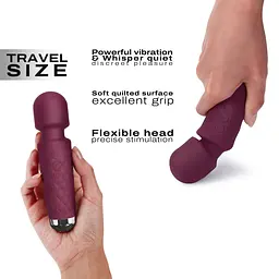 Мінівібромасажер Dorcel Wand Mini Wanderful Plum - мініатюра 3