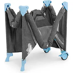 Ліжко-манеж Kinderkraft Joy Blue сіре з блакитним (00-00158379) - мініатюра 6