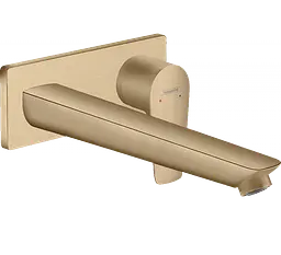 Змішувач Hansgrohe Talis E для раковини зі стіни прихованого монтажу 225 мм Brushed Bronze 71734140 Бронза