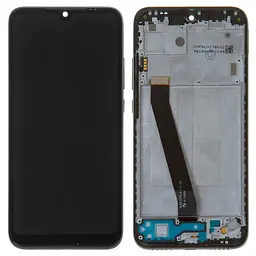 Дисплей для Xiaomi Redmi 7, чорний, з рамкою, High, M1810F6LG, M1810F6LH, M1810F6LI