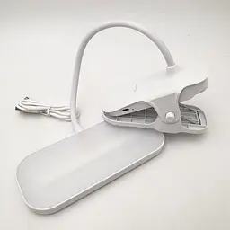 LED-лампа 4 W сенсорна світлодіодна гнучка 28 см настільна на прищіпці акумуляторна 1200 мА UKC 2208 біла - мініатюра 4