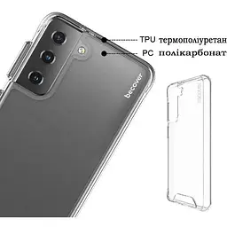 Чохол-накладка BeCover Space Case для Samsung Galaxy S22 SM-S901 Transparancy (708588) - мініатюра 3