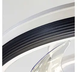 Стельова LED-люстра-вентилятор Artlight FS309BK, біла з чорною окантовкою, 76 Вт, від 10-18 м² - мініатюра 5