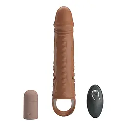 Насадка на пеніс Pretty Love Penis Sleeve 24.3 см (коричневий) - мініатюра 16