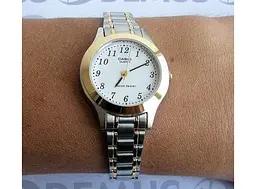 Красиві жіночі кварцові годинники наручні оригінальні Японія Casio Collection LTP-1263PG-7BEF - мініатюра 4