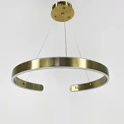 Підвісна латунна люстра Spiral Rings Ø 60 см | Арт. A247-600 AB | Line F - мініатюра 5