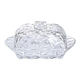 Маслянка скляна з кришкою 16,5х10,5х8 см Yiwu HP-YH-45 - мініатюра 2