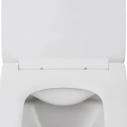 Унітаз підвісний безобідковий Kroner Eifel WHI523629 RIMLESS з сидінням (KE523629WHIR) (CV032968) - мініатюра 3