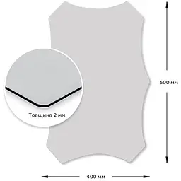 Дзеркало Wall Sticker SW-00001521 акрилове самоклеюче 400х600х2 мм  - мініатюра 2