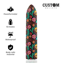 Потужна віброкуля SkullCustom Bullets (Іспанія) Custom Bullets CB912307 102921 - мініатюра 3
