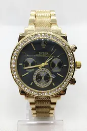 Наручний годинник жіночий Clockhouse Rolex Золотистий (IBW490YB) - мініатюра 1