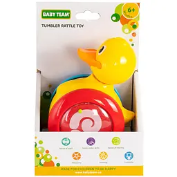 Іграшка-брязкальце Baby Team Неваляшка (8615 каченя) - мініатюра 3