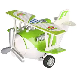 Літак металевий інерційний Same Toy Aircraft зелений зі світлом і музикою SY8012Ut-4 - мініатюра 2