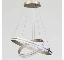 Сучасна LED люстра з двома кільцями MD78099/60+40CF Artlight у кольорі рожеве золото