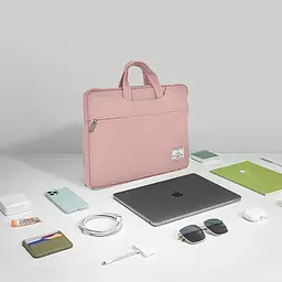 Сумка для ноутбука WiWU Vivi Laptop Handbag 15.6`/16` Pink (6936686410984) [151956] - мініатюра 7