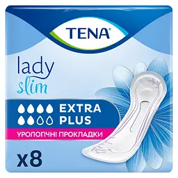 Урологічні прокладки Tena Lady Slim Extra Plus 6 крапель 8 шт.